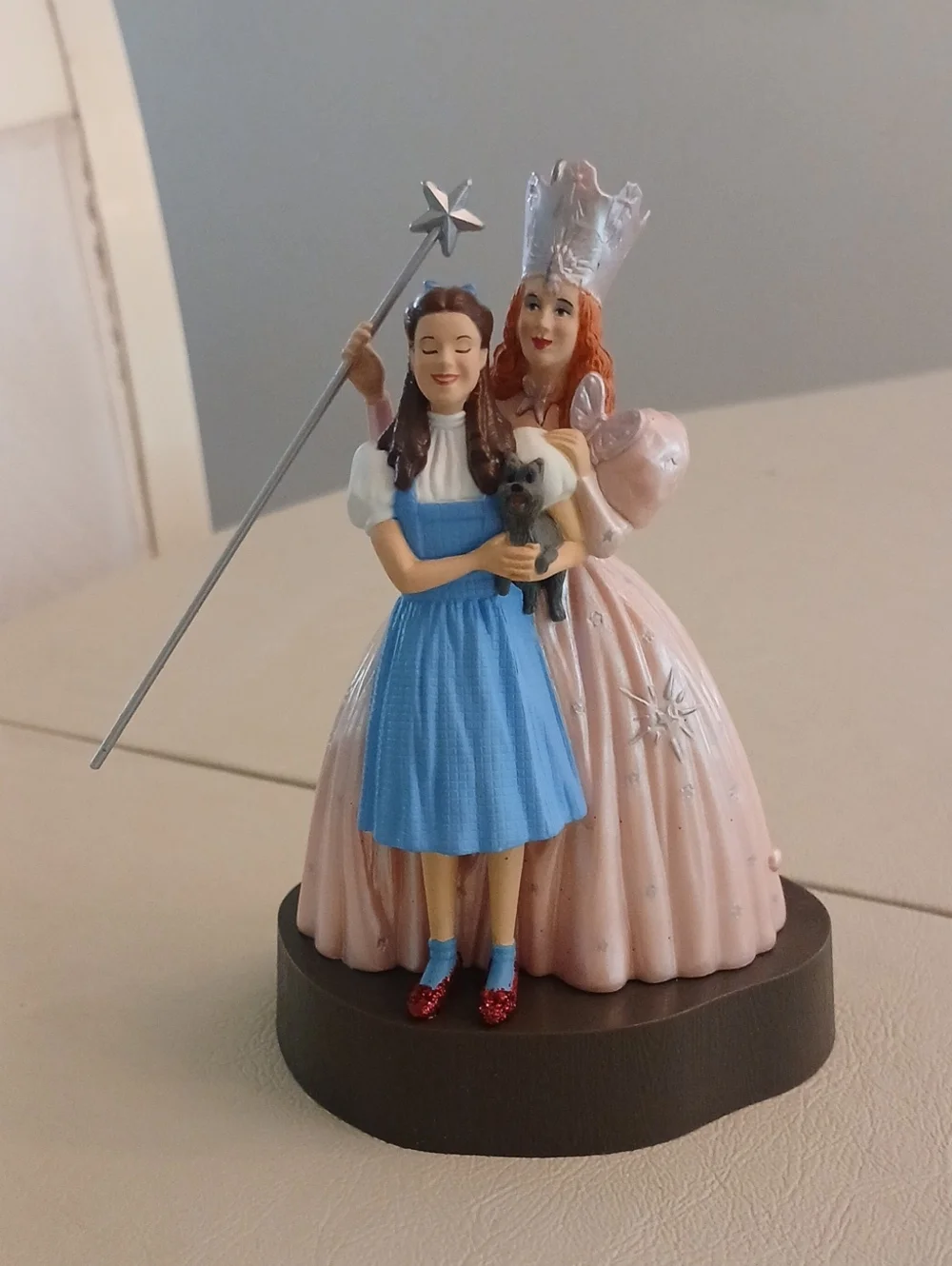 Hallmark Pink Glinda & Blue Dorothy Wizard of Oz Figurine